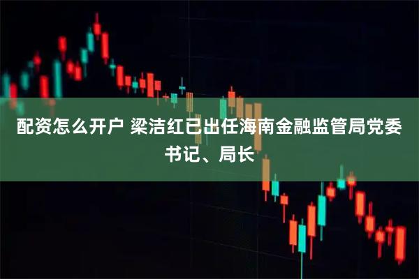 配资怎么开户 梁洁红已出任海南金融监管局党委书记、局长